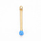 Brass Enamel Pendants, with Jump Ring, Cadmium Free & Nickel Free & Lead Free, Match, Real 16K Gold Plated, Light Sky Blue, 30x4.5mm, Jump Ring: 5x1mm, 3mm inner diameter