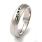 Green Cubic Zirconia Finger Rings, Rack Plating Brass Adjustable Rings for Women, Long-Lasting Plated, Lead Free & Cadmium Free, Platinum, 5mm, Inner Diameter: 17mm