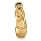 304 Stainless Steel Pendants, Real 18K Gold Plated, Shoes, 16x5x2mm, Hole: 1.6mm