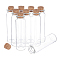 Glass Bead Containers, with Cork Stopper, Wishing Bottle, Clear, 2.15x8cm, Capacity: 20ml(0.67 fl. oz), 30pcs/box