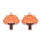 Thanksgiving Day Theme Alloy Enamel Pendants, Light Gold, Lead Free & Cadmium Free, Tree, 30x26x1mm, Hole: 2mm