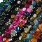 Natural Agate Beads Strands, Dyed & Heated, Nuggets, Tumbled Stone, Mixed Color, 14~15x10~14x8~9.5mm, Hole: 1.6mm, about 12~13pcs/strand, 7.09~7.48''(18~19cm)