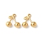 304 Stainless Steel Charms, Cherry Charm, Golden, 11.5x11.5x4.5mm, Hole: 1mm