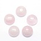 Natural Rose Quartz Cabochons, Half Round, 4x2~2.5mm
