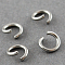 Tarnish Resistant 304 Stainless Steel Jump Rings, Open Jump Rings, Stainless Steel, 18 Gauge, 8x1mm, Inner Diameter: 6mm
