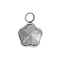 304 Stainless Steel Pendant Cabochon Settings, for Fancy Stone, Stainless Steel Color, Flower, Tray: 6x6mm, 10x7mm