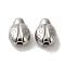 Non-Tarnish 304 Stainless Steel Beads, Ladybug, Stainless Steel Color, 7.5x6x4mm, Hole: 1.2mm