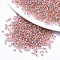 Glass Seed Beads, Fit for Machine Eembroidery, Silver Lined, Round, Pink, 2.5x1.5mm, Hole: 1mm, about 444pcs/10g