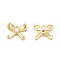 Clear Glass Pendnants, with Brass Findings, Butterfly Charms, Real 18K Gold Plated, 10x12x3.5mm, Hole: 1mm