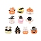 Halloween Theme Opaque Resin Cabochons,  Mixed Color, Mixed Shapes, 12~15x10~15.5x5~7mm