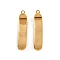 304 Stainless Steel Pendants, Ion Plating(IP), Skateboard Charm, Real 18K Gold Plated, 27x6x8mm, Hole: 1.4mm