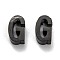 304 Stainless Steel Charms, Alphabet, Electrophoresis Black, Letter.G, 8.5x5x3mm, Hole: 1.8mm