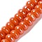 Porcelain Rondelle Beads, Orange Red, 8.5x5.5mm, Hole: 1.8mm, about 55pcs/strand, 28~30cm