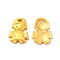 Rack Plating Alloy Angel Charmss, Lead Free & Cadmium Free & Nickel Free, Matte Gold Color, 13.5x10x2mm, Hole: 1.4mm