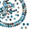 NBEADS About 64 Pcs Natural Apatite Beads Strands, 6mm Natural Round Stone Bead Grade AB Apatite Gemstone Beads Loose Spacer Beads for DIY Bracelet Necklaces Earrings Jewelry Making, Hole: 1mm