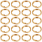 200Pcs 304 Stainless Steel Split Rings, Double Loop Jump Rings, Flat Round, Real 18K Gold Plated, 6x1mm, Inner Diameter: 4.5mm