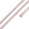 20M Polyester Braided Cord for Jewelry Making, Round, Misty Rose, 2mm, about 21.87 Yards(20m)/Roll