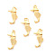 Rack Plating Brass Pendants, Long-Lasting Plated, Cadmium Free & Nickel Free & Lead Free, Hippocampus, Real 18K Gold Plated, 30x14x5mm, Jump Ring: 5x0.6mm, 3.5mm Inner Diameter
