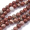 Natural Red Jasper Beads Strands, Round, Grade AB, Red, 10mm, Hole: 1.2mm, about 36~38pcs/strand, 14.96 inch(38cm)