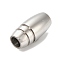 304 Stainless Steel Magnetic Clasps, Column, Stainless Steel Color, 20x10x10mm, Hole: 5mm