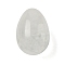 Natural Quartz Crystal Egg Shape Display Decorations, Figurine Home Decoration, Reiki Energy Stone for Healing, 29~30x20~21mm