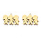 201 Stainless Steel Pendants, Boy, Real 18K Gold Plated, 16x22x1mm, Hole: 1.4mm
