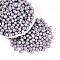 Opaque Colours Glass Seed Beads, Glazing Style, Lantern, Rosy Brown, 6~6.5x5~5.5mm, Hole: 1.4~1.6mm, about 1730pcs/pound