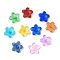 Glass Beads, Star, Mixed Color, 20.5x21.5x5.5mm, Hole: 1.6mm
