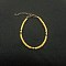 New Chinese Style Polymer Clay Heshi Beaded Bracelets, Hand Decoration Trendy for Women, Yellow, Golden