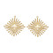 Eco-Friendly Iron Pendants, Cadmium Free & Lead Free, Rhombus, Light Gold, 31.5x29x3mm, Hole: 1.2mm