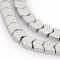 Electroplate Non-magnetic Synthetic Hematite Beads Strands, Arrows, Platinum Plated, 4x4x2mm, Hole: 1mm, about 125pcs/strand, 15.7 inch