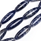Natural Sodalite Beads Strands, Rice, 29.5~29.7x9.4~9.8mm, Hole: 1mm, about 13pcs/strand, 15.16 inch(38.5cm)