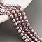 Natural Cultured Freshwater Pearl Beads Strands, Potato, Rosy Brown, 4~4.5mm, Hole: 0.5mm, about 38pcs/strand, 6.89~7.09 (17.5~18cm)