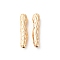 Brass Beads, Cadmium Free & Nickel Free & Lead Free, Groove Tube, Real 18K Gold Plated, 22.5x4.5x4mm, Hole: 1mm
