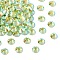 Preciosa® MAXIMA Crystal No Hotfix Flatback Stones, Czech Crystal, Dura Foiling, Round(438 11 615 Chaton Rose), 50540 200 Limecicle AB, SS6(1.9~2.1mm)