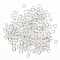 Brass Jump Rings, Open Jump Rings, Cadmium Free & Lead Free, Silver, 24 Gauge, 4x0.5mm, Inner Diameter: 3mm, about 25000pcs/500g