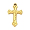 201 Stainless Steel Pendants, Crucifix Cross Charm, Easter, Golden, 32.5x19x2.5mm, Hole: 2mm