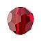 Preciosa® Crystal Beads, Czech Crystal, 451 19 602 Round, 90090 Siam, 6mm, Hole: 1.2mm