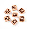 Opaque Acrylic Beads, Rectangle, PeachPuff, 10.9x12x5mm, Hole: 1.8mm, about 806pcs/500g