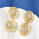 Серьги-гвоздики из циркония EJEW-H154-10B-G-3