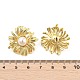 Серьги-гвоздики из латуни EJEW-S258-01G-5