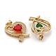 Подвески латунные горный хрусталь FIND-C039-05-2