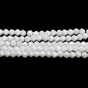 Непрозрачные однотонные гальванические стеклянные бусины EGLA-A039-P4mm-A15
