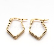 Серьги-кольца из нержавеющей стали 304 EJEW-E158-18G