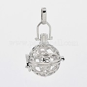Латунные полые круглые подвески KK-J189-11P