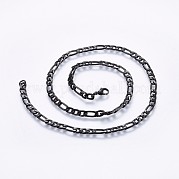 Цепочки-цепочки Figaro из нержавеющей стали 304 NJEW-O102-13B