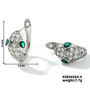 Элегантные медные серьги-кольца NL1142-3