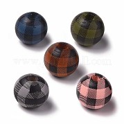 Бусины из натурального дерева с большими отверстиями WOOD-S057-025