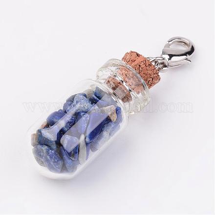 Стеклянные подвески для бутылок HJEW-JM00221-05-1