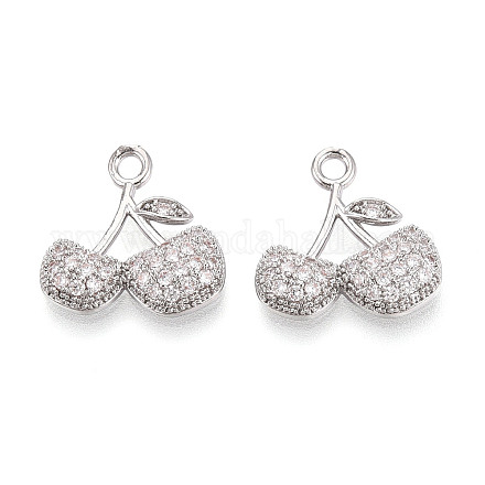 Латунные микро проложить кубического циркония подвески KK-T074-73P-1